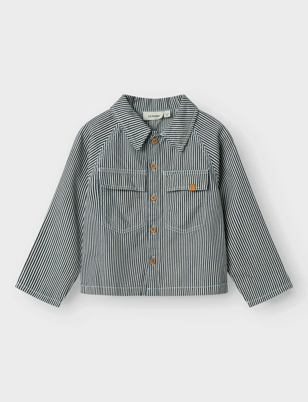 Lil'Atelier - NMMKASPER LS LOOSE TWI SHIRT 4021-CM LIL - tunna jackor - dark blue denim - 0