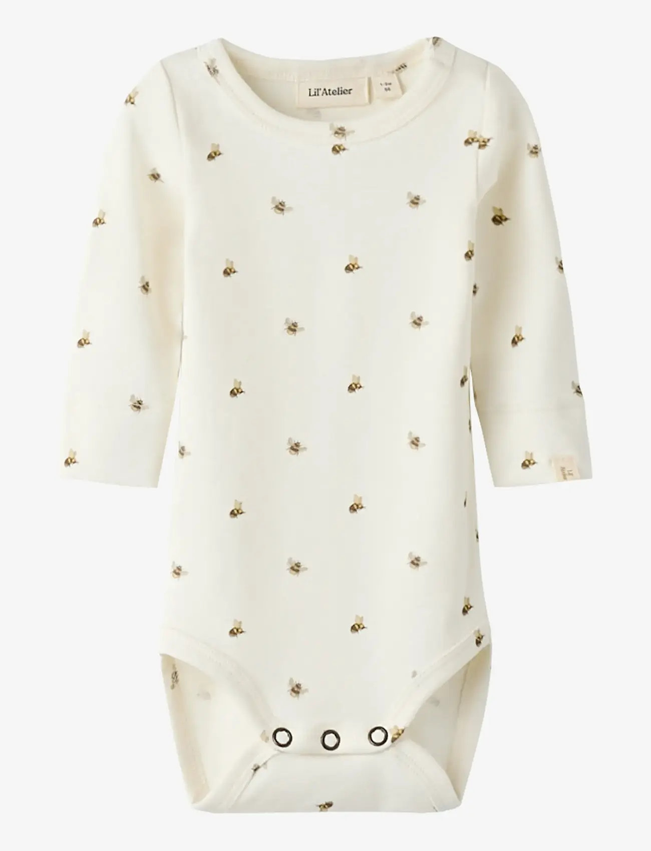 Lil'Atelier - NBNGAYO GUS LS SLIM BODY LIL - långärmade bodies - coconut milk - 0