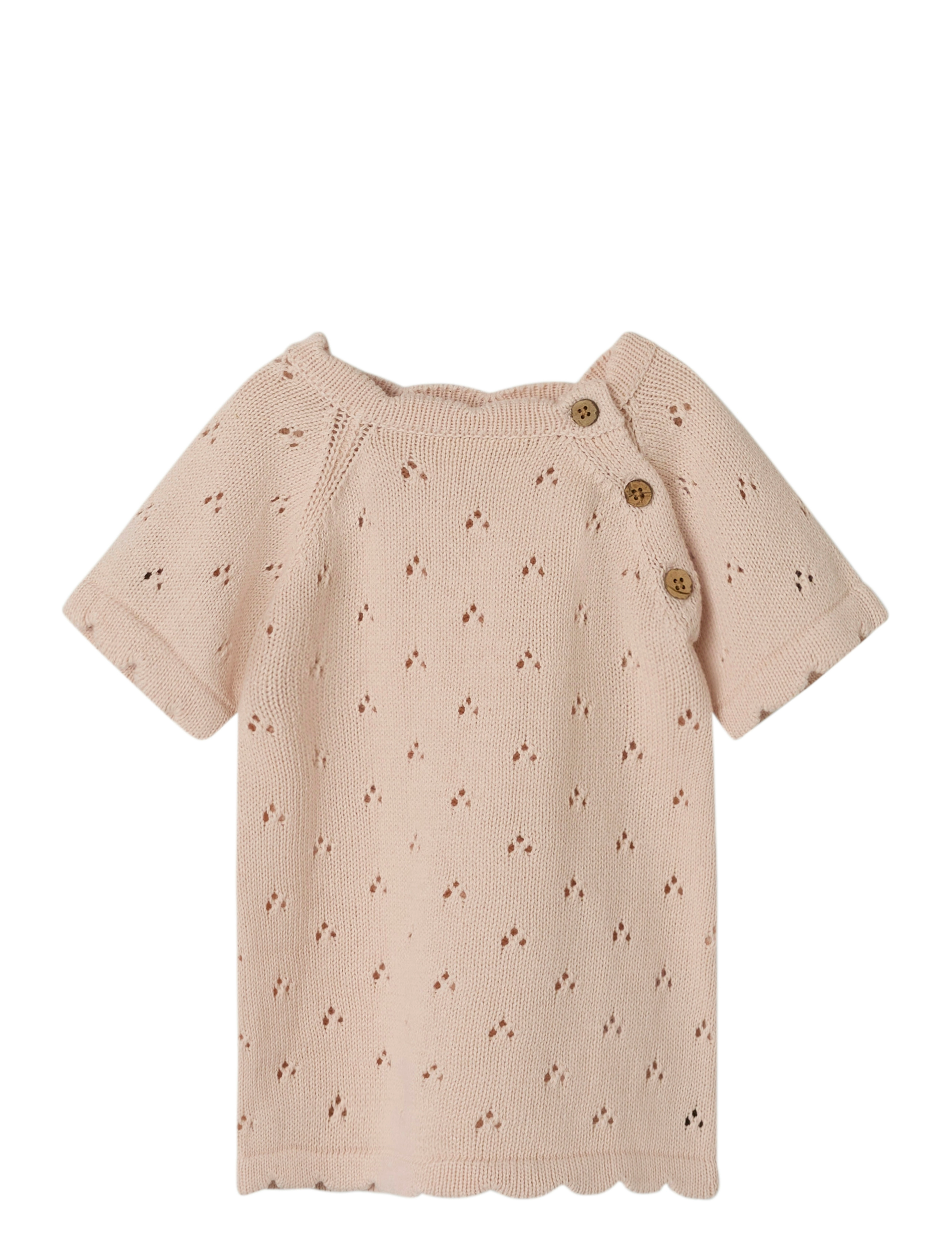 Lil'Atelier NBFJOLA SS KNIT DRESS LIL - Pullover - MORGANITE / beige