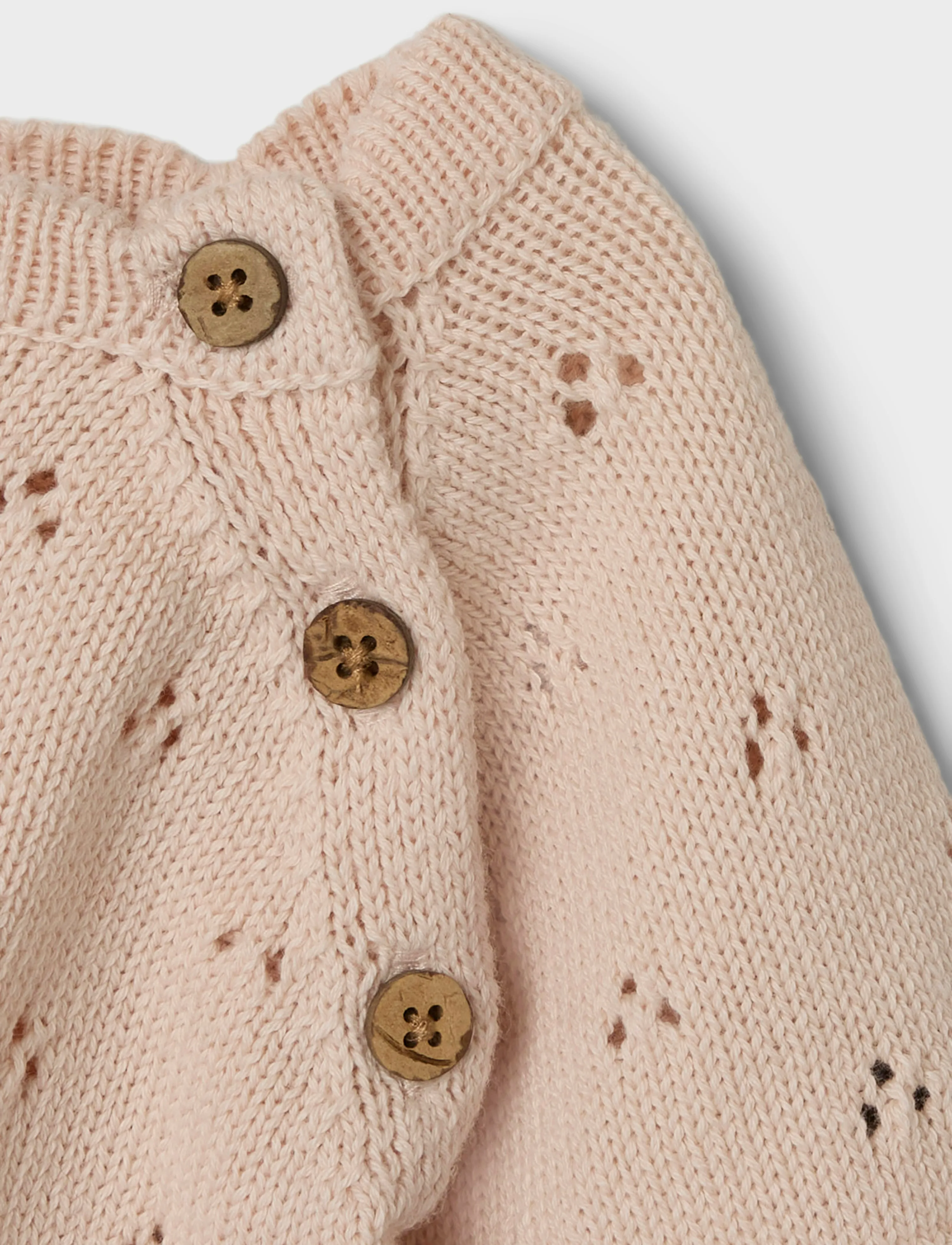 Lil'Atelier NBFJOLA SS KNIT DRESS LIL - Stickade tröjor - MORGANITE / beige