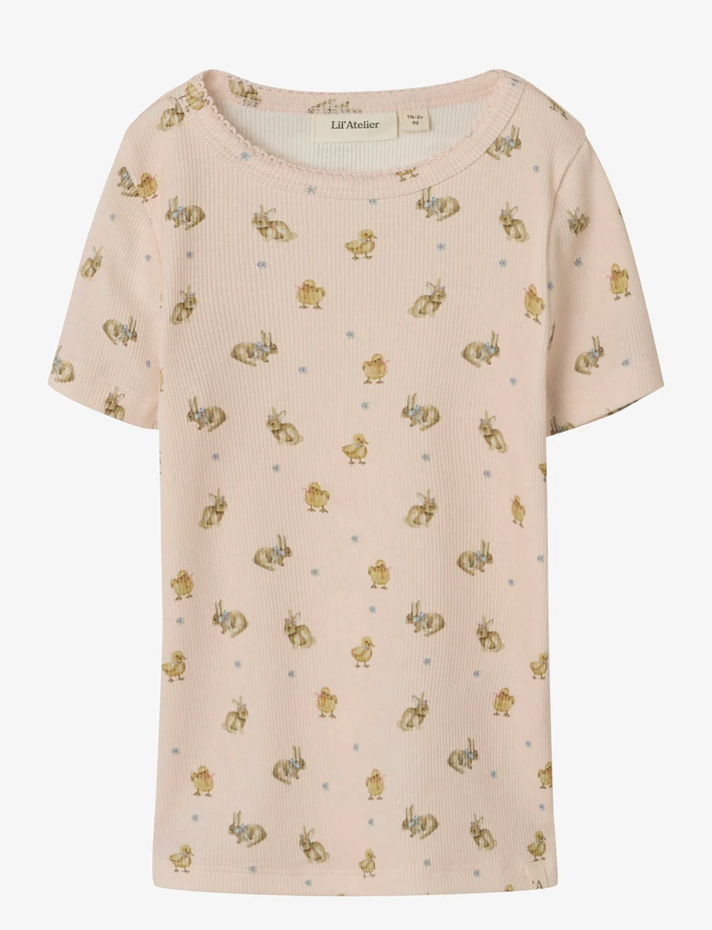 Lil'Atelier - NMFLAVO KIS SS SLIM TOP LIL - lühikeste varrukatega t-särgid - morganite - 0