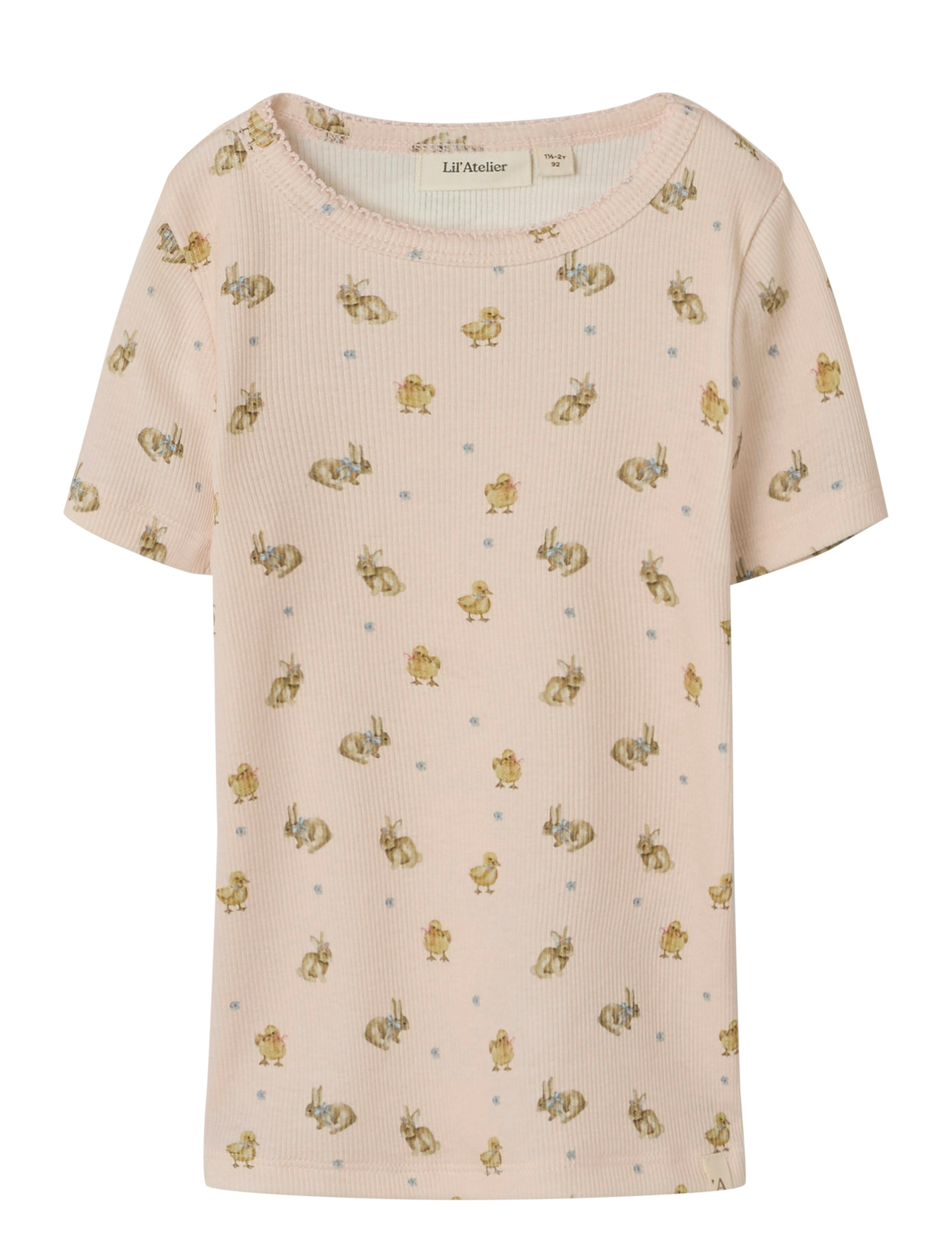 Lil'Atelier NMFLAVO KIS SS SLIM TOP LIL - Overdele - MORGANITE / pink/rose