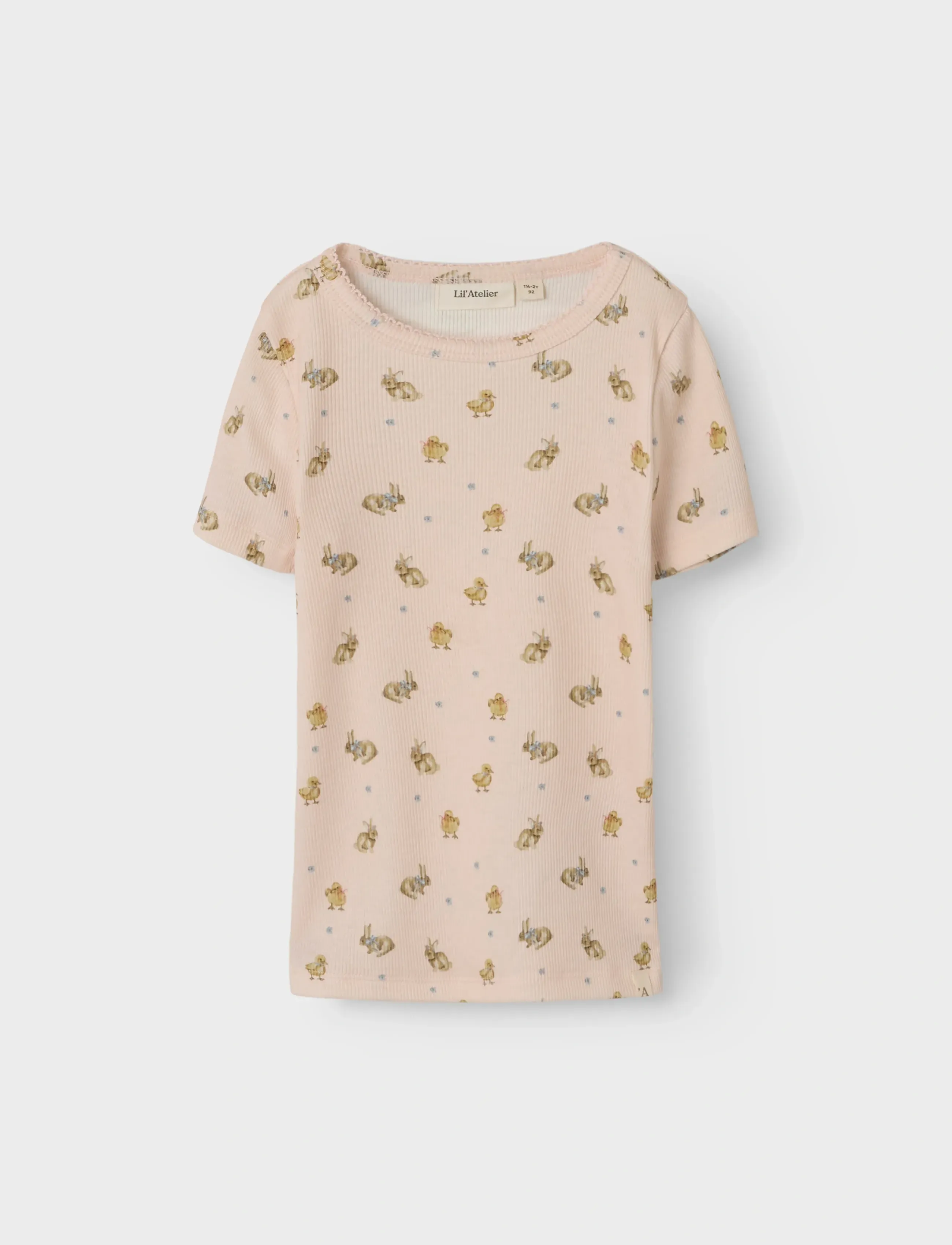 Lil'Atelier NMFLAVO KIS SS SLIM TOP LIL - Oberteile - MORGANITE / pink/rose