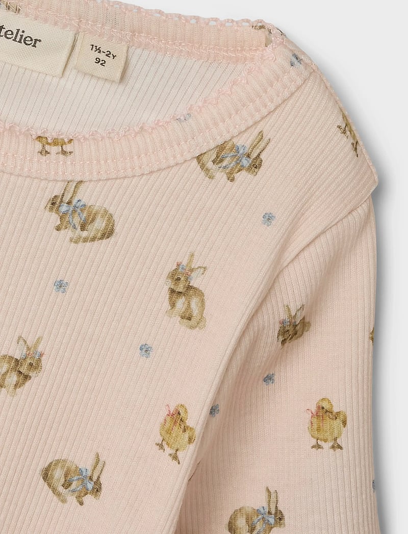 Lil'Atelier - NMFLAVO KIS SS SLIM TOP LIL - kurzärmelige - morganite - 3