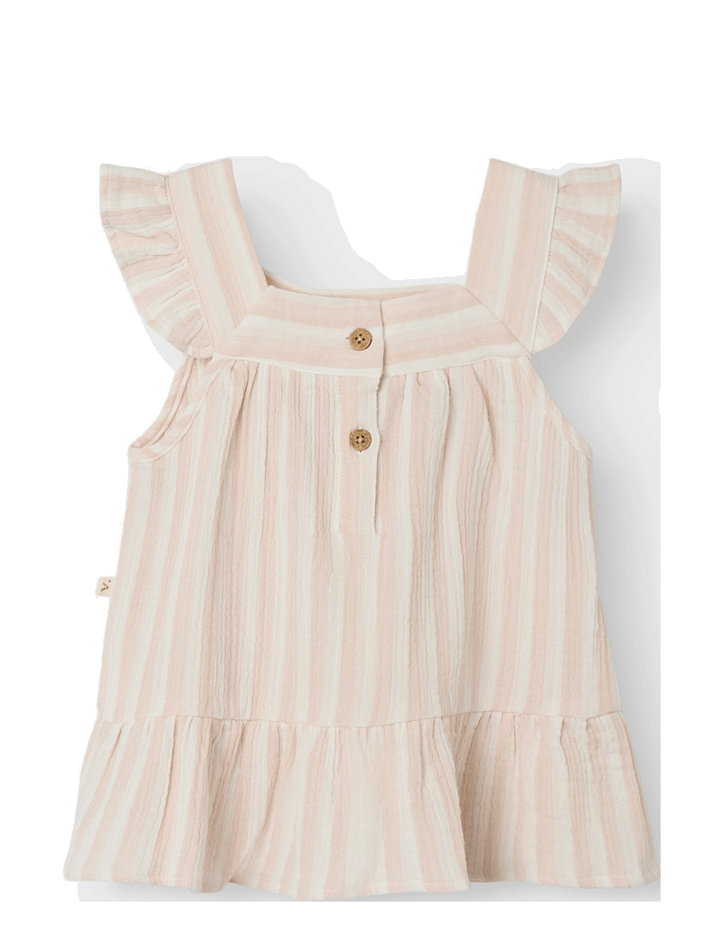 Lil'Atelier - NMFFEMKE STRAP LOOSE TOP LIL - bluser & tunikaer - coconut milk - 1