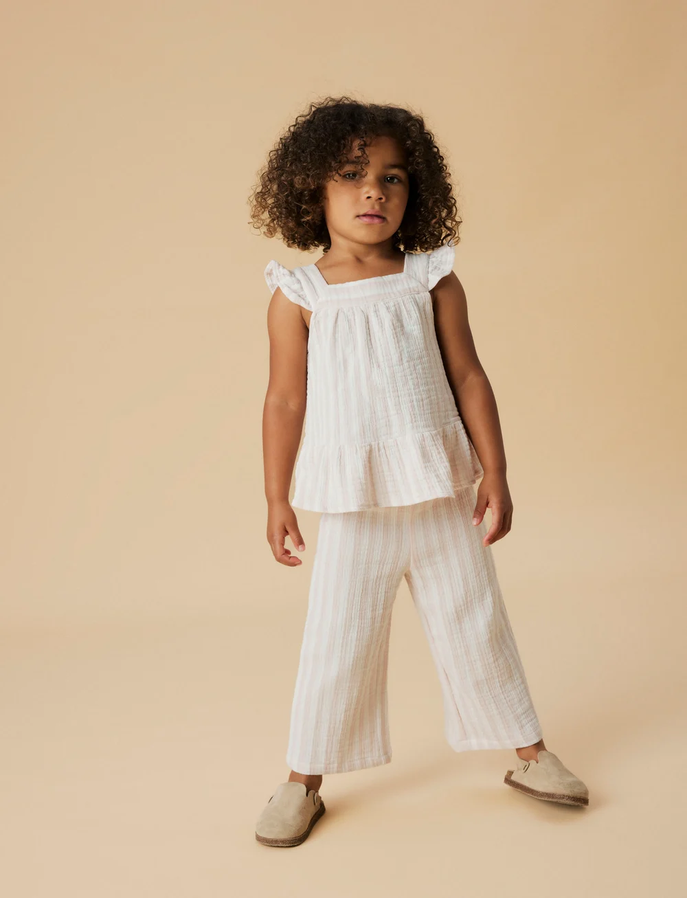 Lil'Atelier - NMFFEMKE LOOSE CULOTTE PANT LIL - einkaufen nach alter von - coconut milk - 2