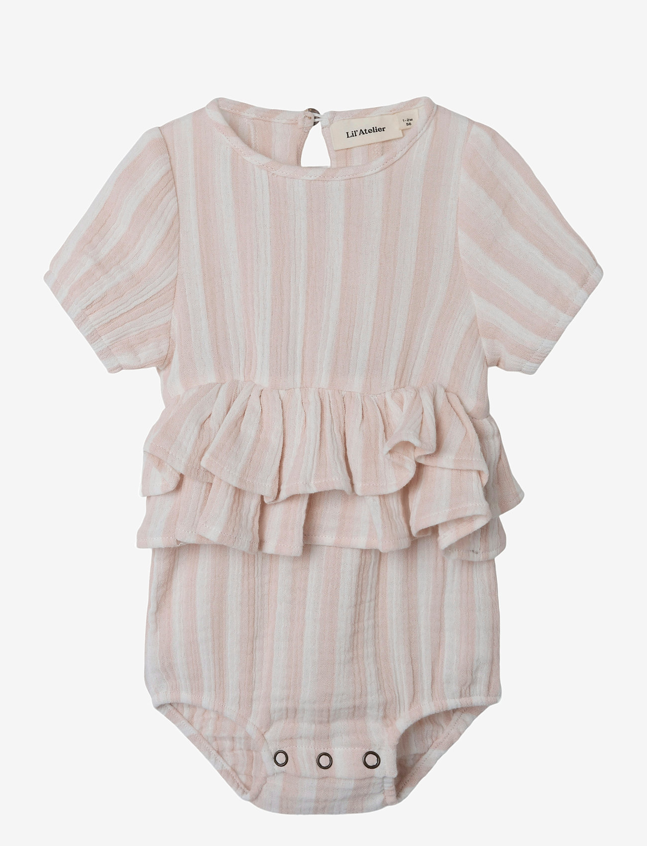 Lil'Atelier - NBFFEMKE SS LOOSE SUIT LIL - kortærmede bodyer - coconut milk - 0