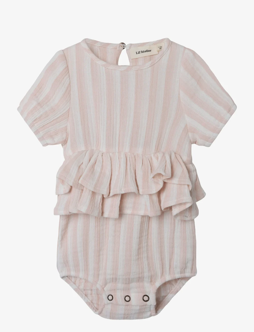 Lil'Atelier - NBFFEMKE SS LOOSE SUIT LIL - kurzärmelige bodys - coconut milk - 0