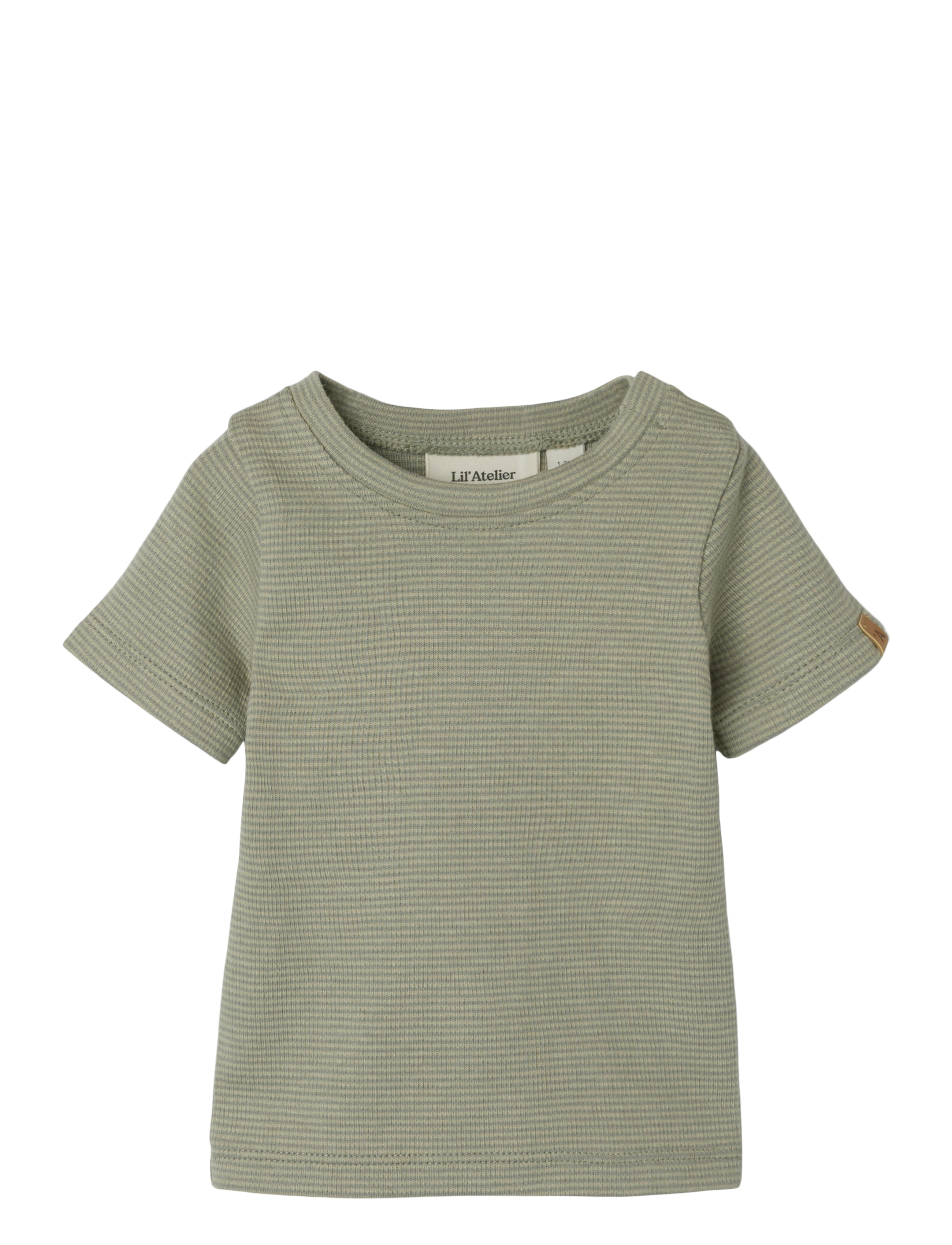 Lil'Atelier NBMFENG SS SLIM TOP LIL - 4 for 3 - MOSS GRAY / green