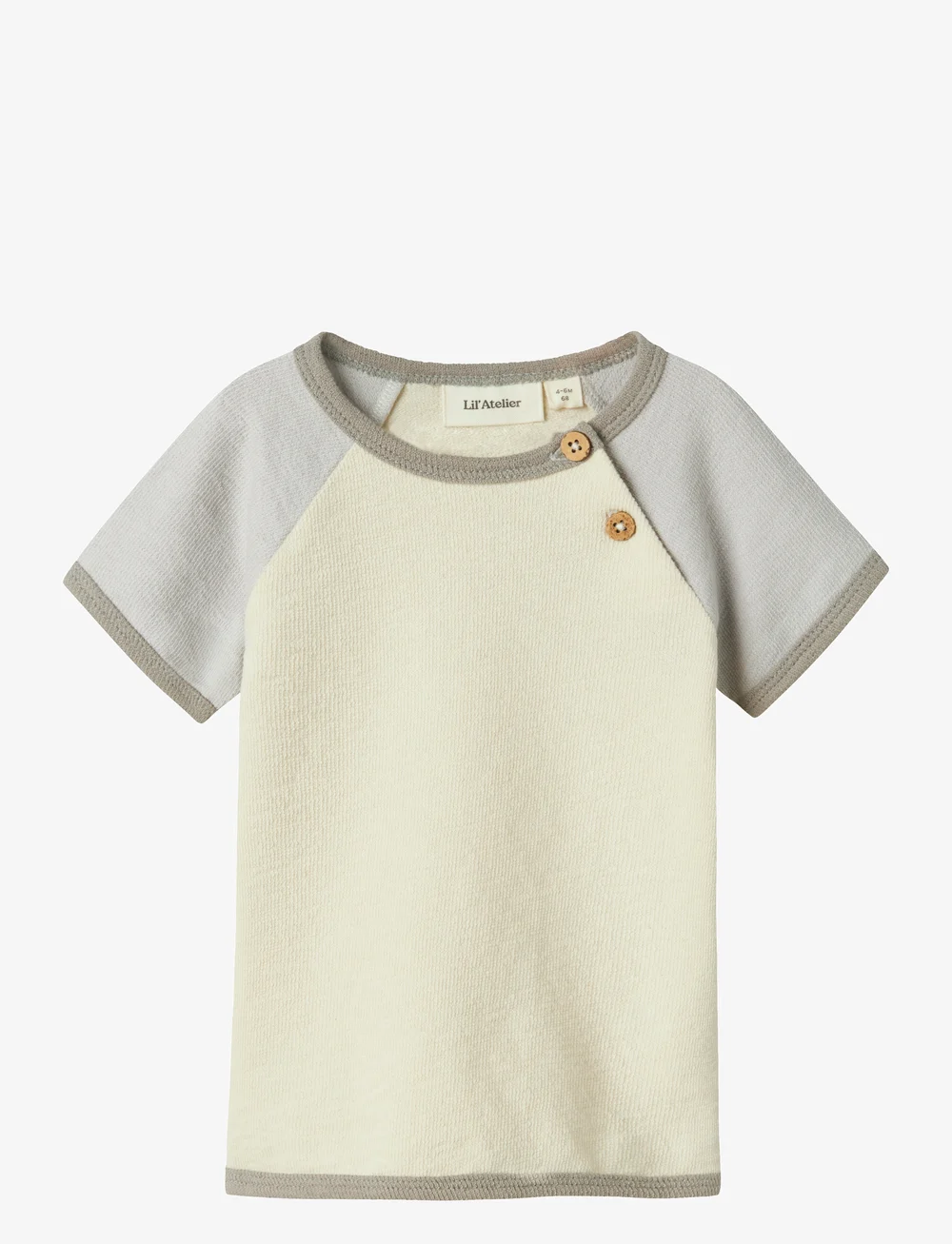 Lil'Atelier - NBMNUNAN SS LOOSE TOP LIL - kurzärmelige - turtledove - 0