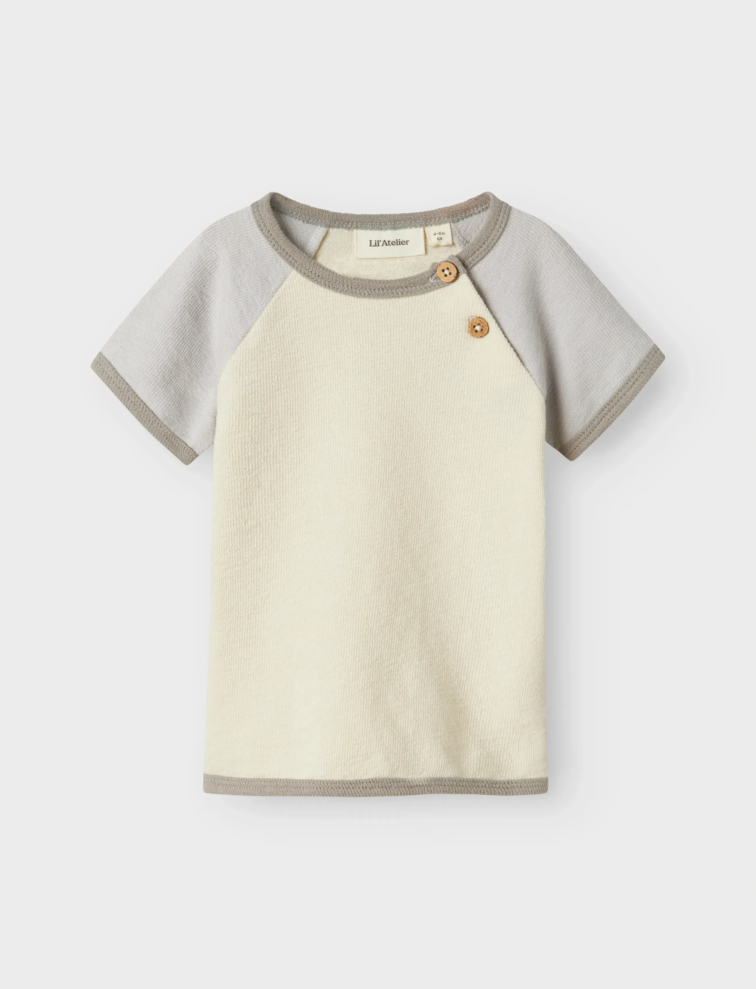 Lil'Atelier Nbmnunan Ss Loose Top Lil, 56, T-shirts, Grau - Short-sleeved, Kinder