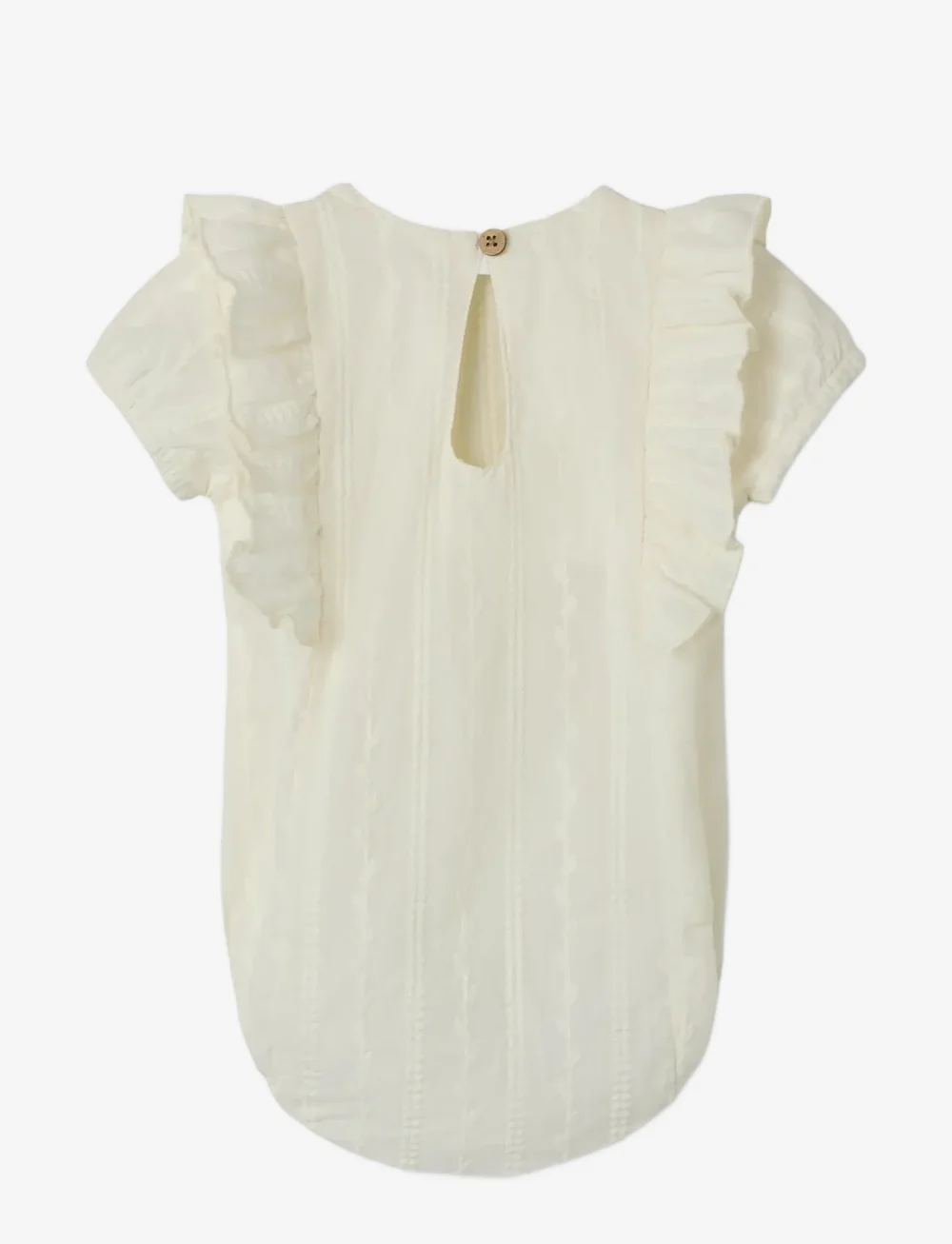 Lil'Atelier - NBFJAZELLE SS LOOSE BODY SHIRT LIL - kurzärmelige bodys - coconut milk - 1