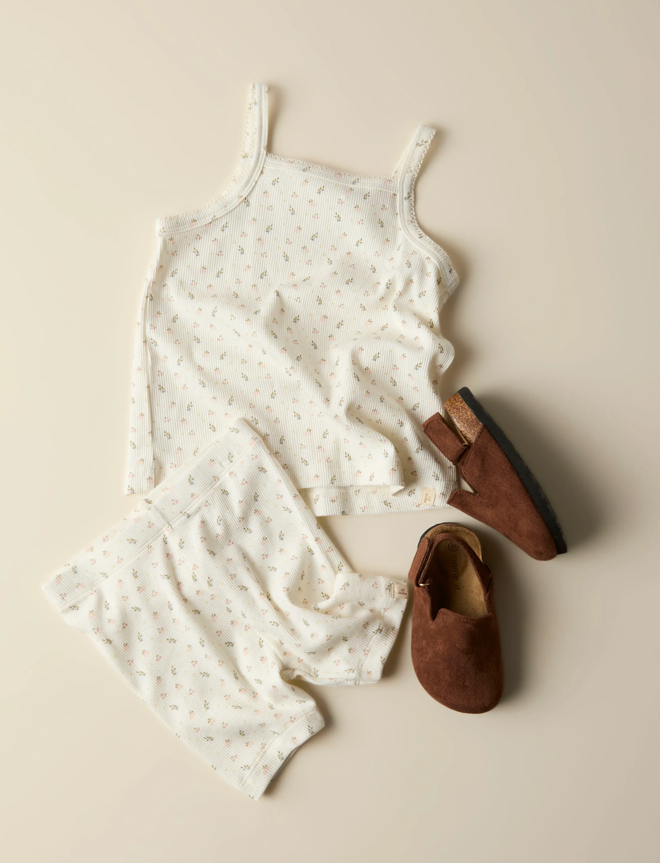 Lil'Atelier - NMFGAGO SLIM BIKER SHORTS LIL - shorts - coconut milk - 3