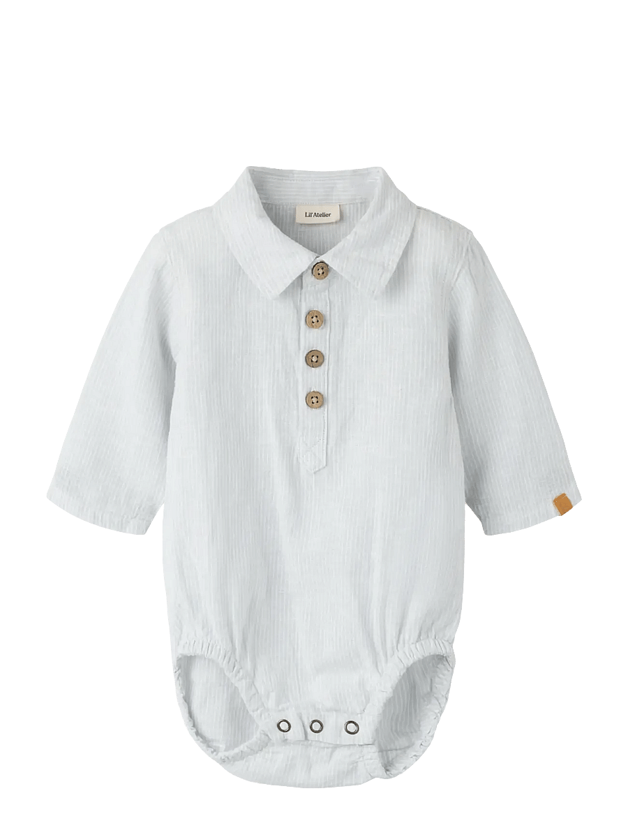Lil'Atelier - NBMJESPER LS BODY SHIRT LIL - langärmelig - gray dawn - 0