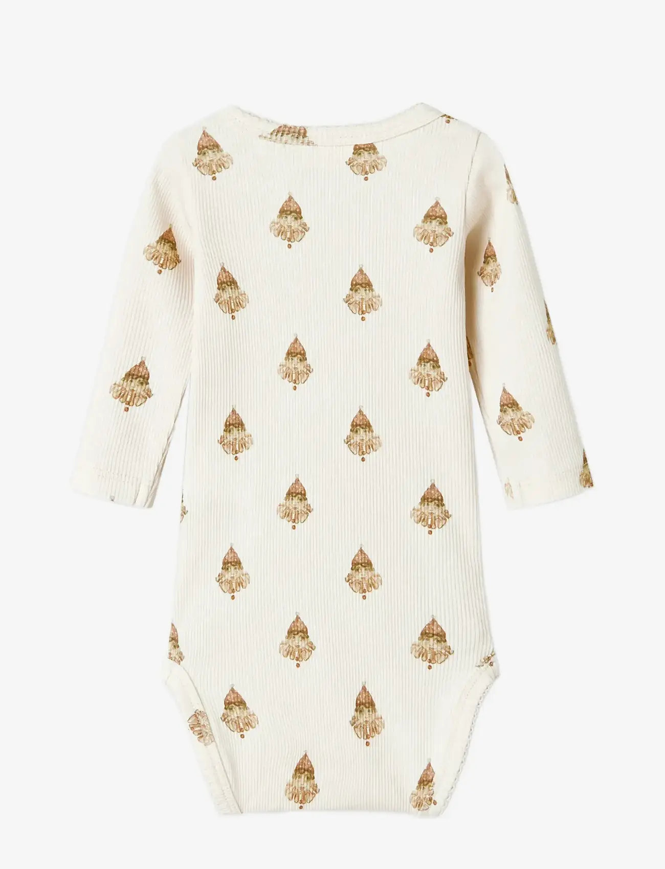 Lil'Atelier - NBFLAVO EGE LS SLIM BODY LIL - langærmede bodyer - pastel parchment - 1