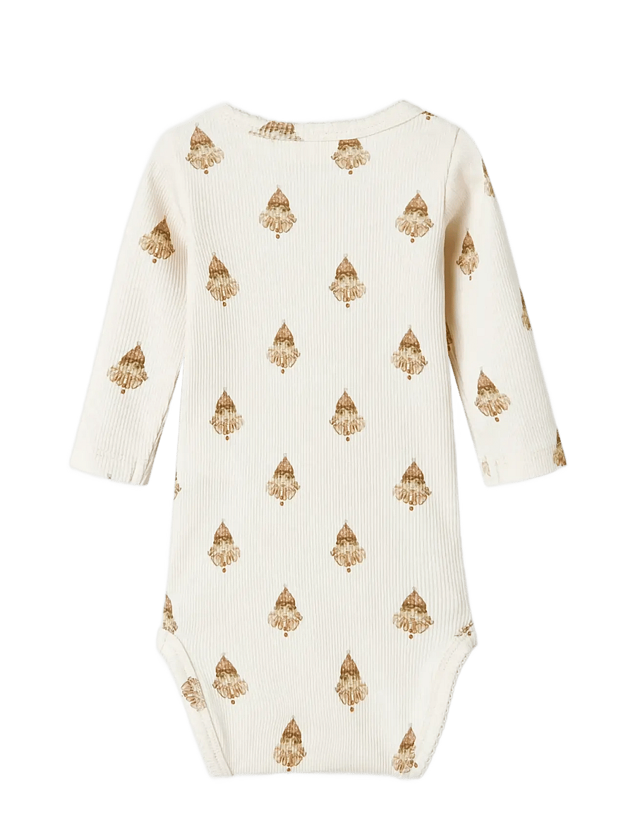Lil'Atelier - NBFLAVO EGE LS SLIM BODY LIL - langärmelige bodys - pastel parchment - 2