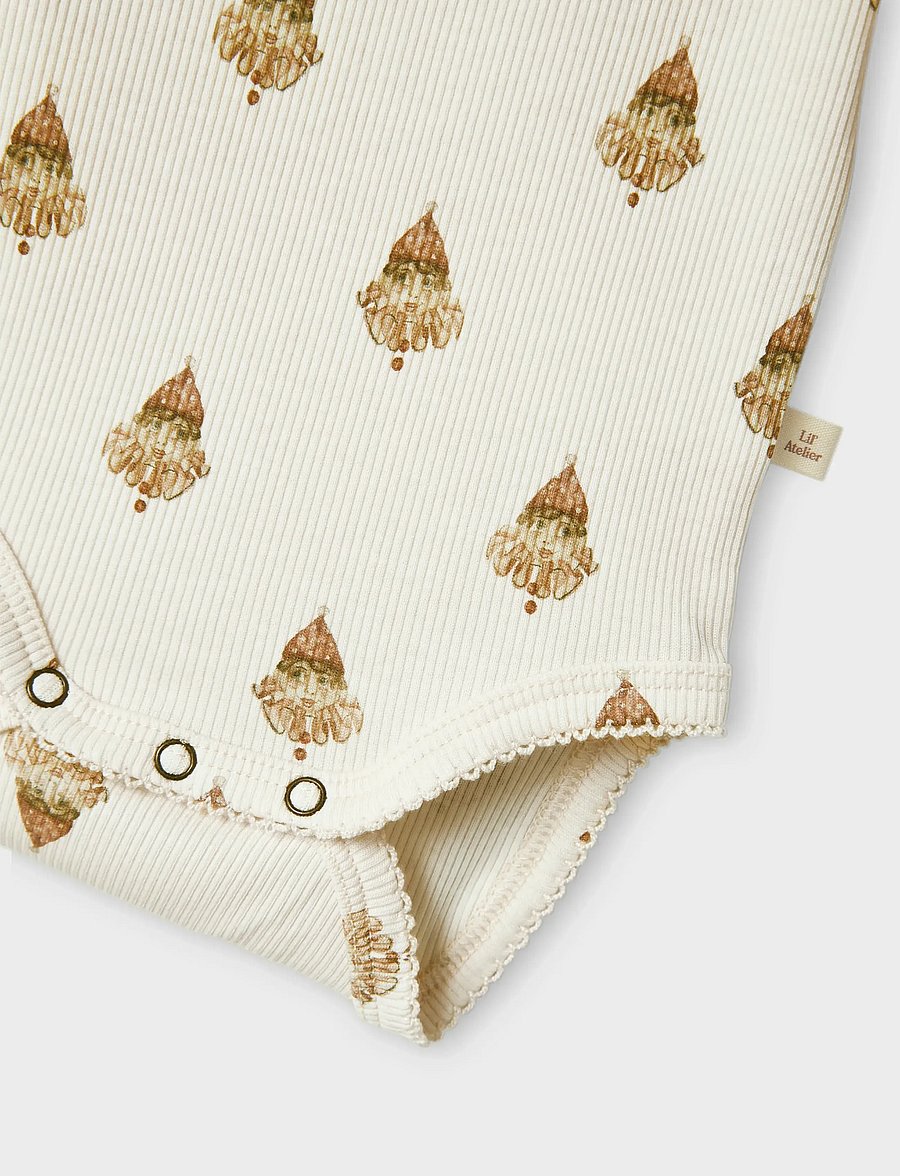 Lil'Atelier - NBFLAVO EGE LS SLIM BODY LIL - langärmelige bodys - pastel parchment - 4
