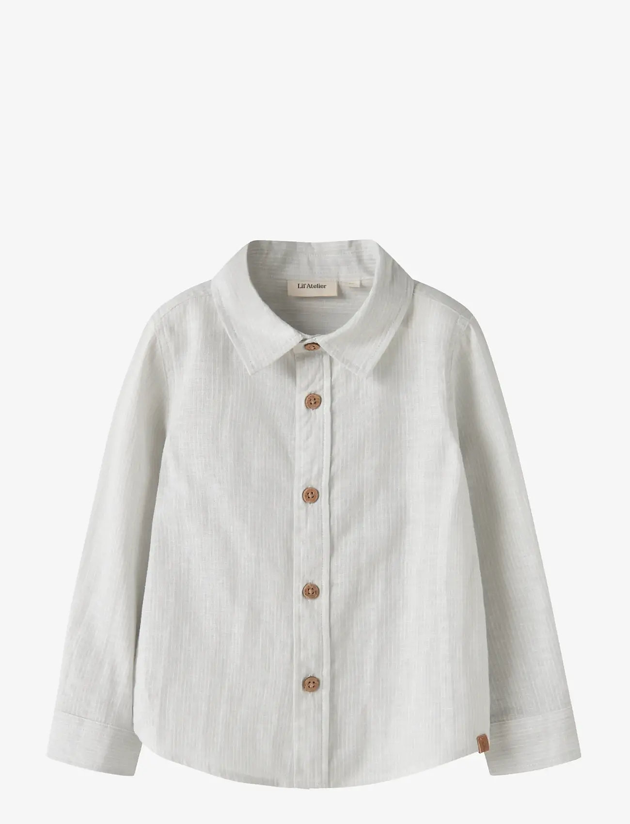 Lil'Atelier - NMMJESPER LS SHIRT LIL - long-sleeved shirts - gray dawn - 0