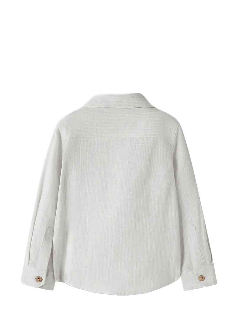 Lil'Atelier - NMMJESPER LS SHIRT LIL - long-sleeved shirts - gray dawn - 1