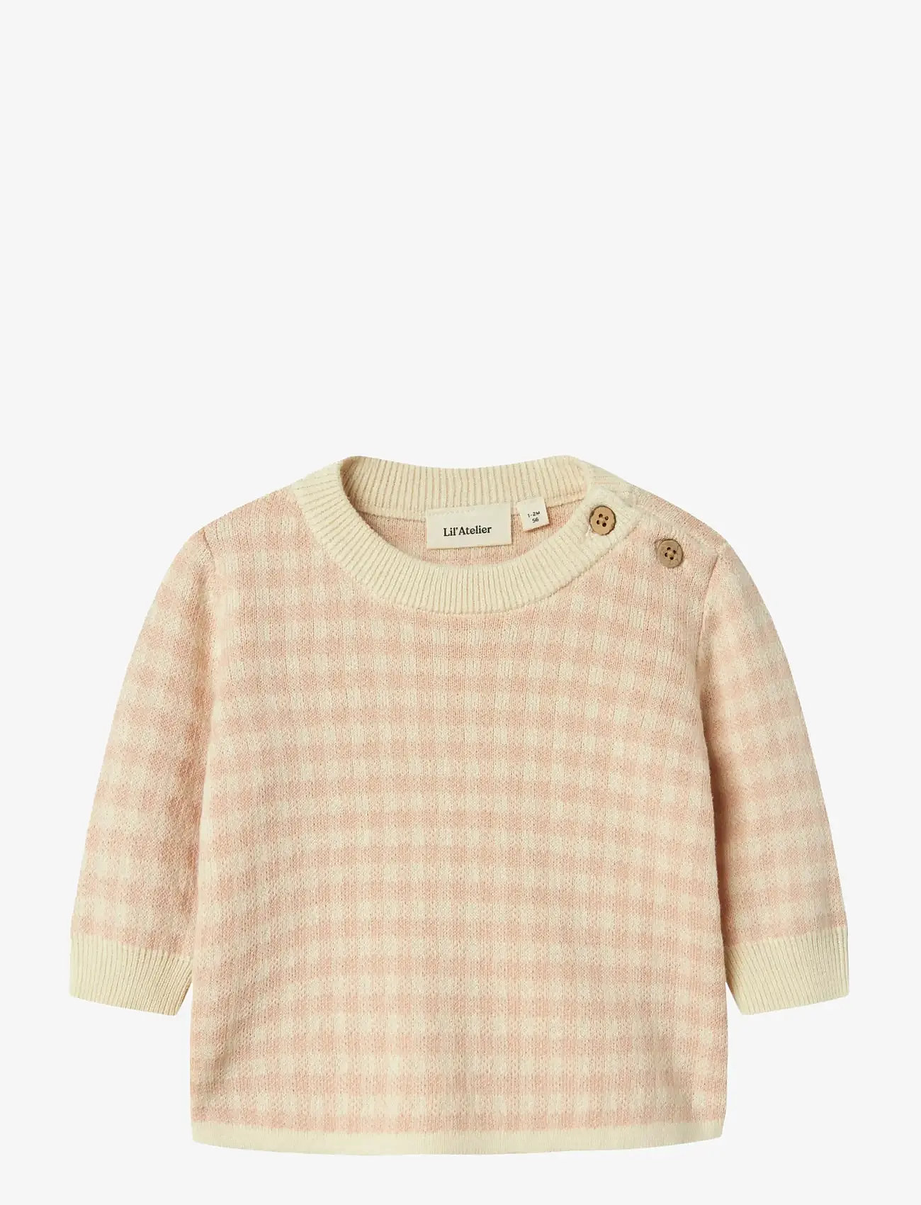 Lil'Atelier - NBFNADIE LS LOOSE KNIT LIL - pullover - cameo rose - 0