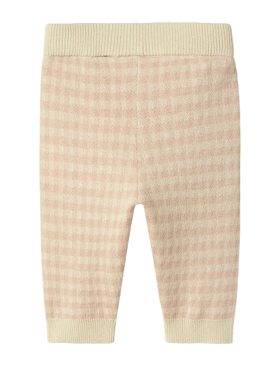 Lil'Atelier - NBFNADIE KNIT PANT LIL - babybroeken - cameo rose - 1