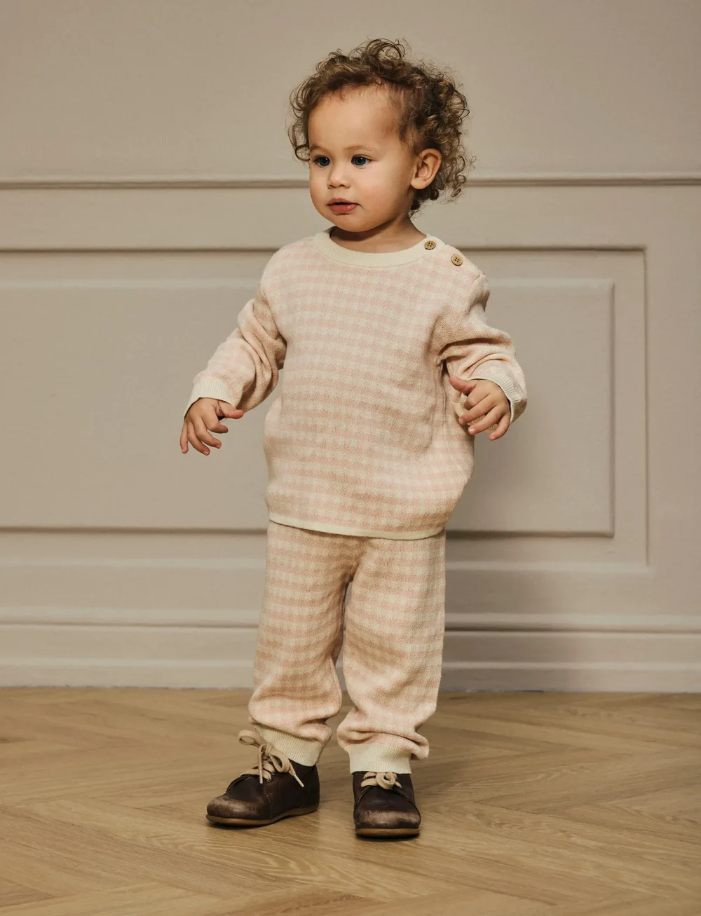 Lil'Atelier - NBFNADIE KNIT PANT LIL - beebipüksid - cameo rose - 3