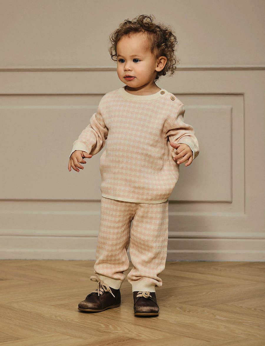 Lil'Atelier - NBFNADIE KNIT PANT LIL - babybroeken - cameo rose - 3