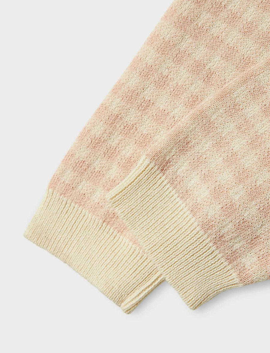 Lil'Atelier - NBFNADIE KNIT PANT LIL - babybroeken - cameo rose - 4