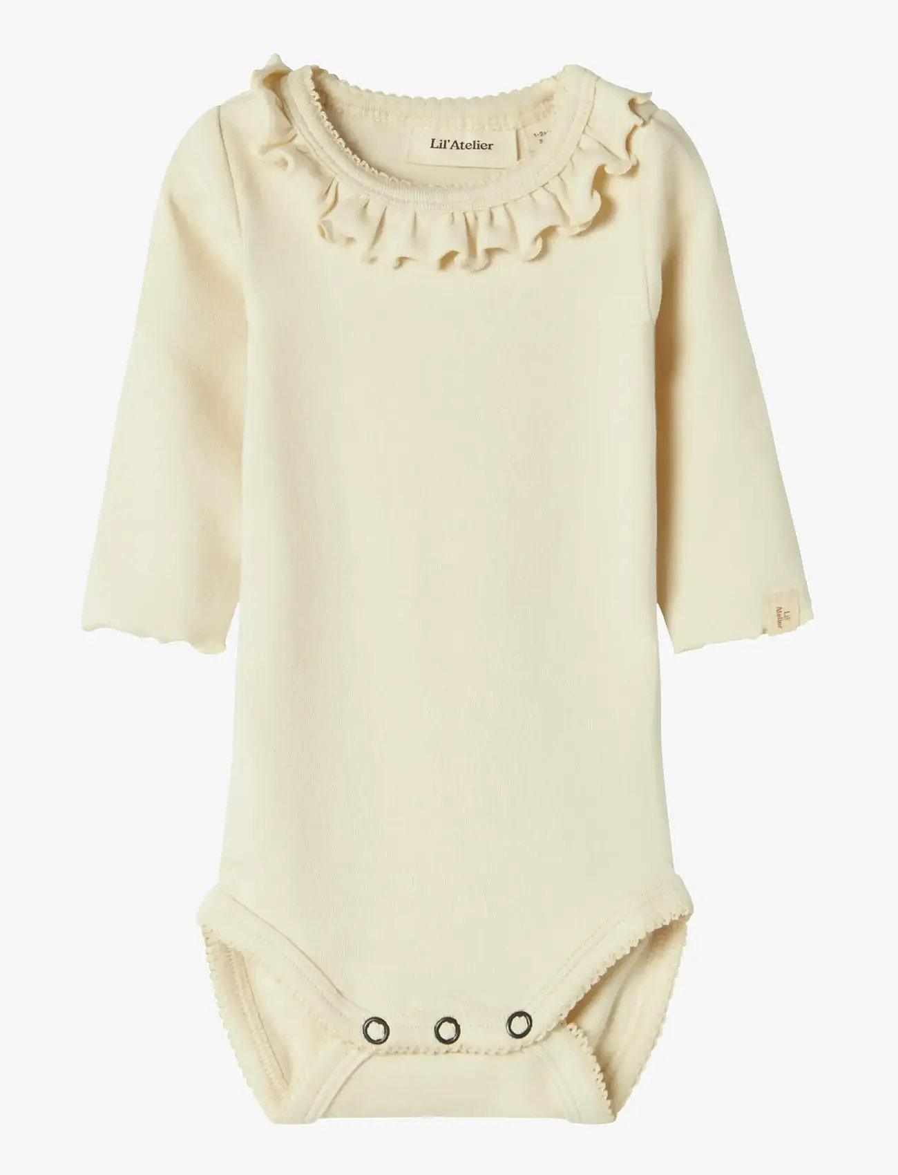 Lil'Atelier - NBFGAYO KOJ LS SLIM BODY LIL - langærmede bodyer - turtledove - 0