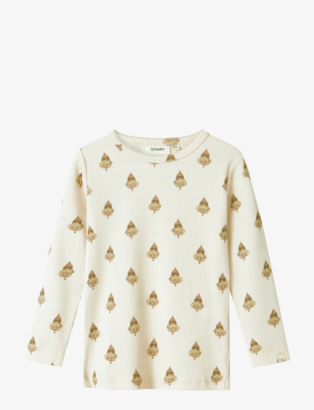 Lil'Atelier - NMFLAVO EVA LS SLIM TOP LIL - langärmelig - pastel parchment - 0