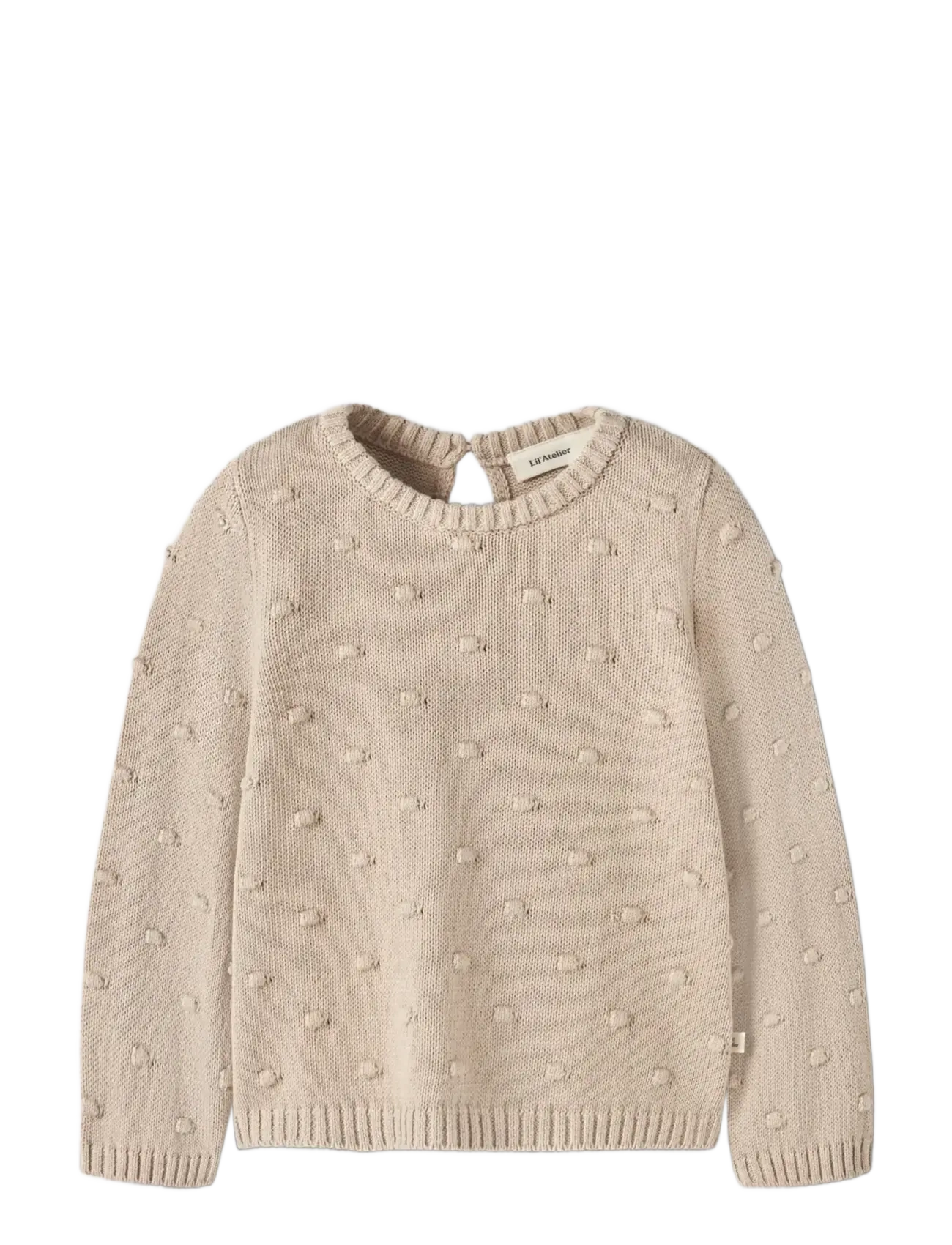 Lil'Atelier NMNGABLE LS LOOSE KNIT LIL - Trøjer - OXFORD TAN / beige