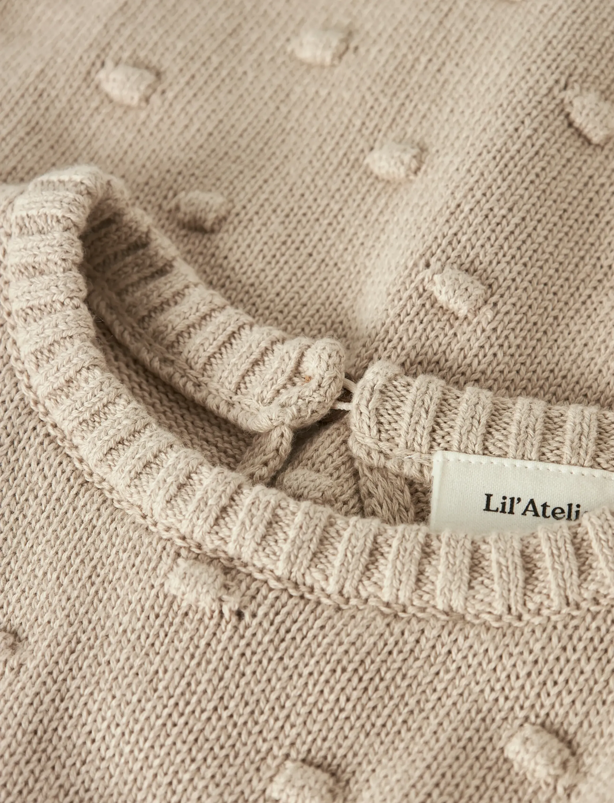 Lil'Atelier - NMNGABLE LS LOOSE KNIT LIL - oxford tan - 2