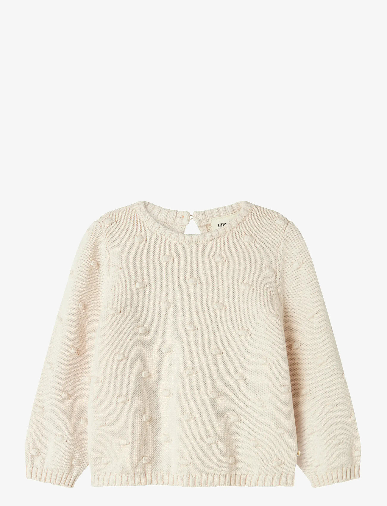 Lil'Atelier - NMNGABLE LS LOOSE KNIT LIL - pastel parchment - 1