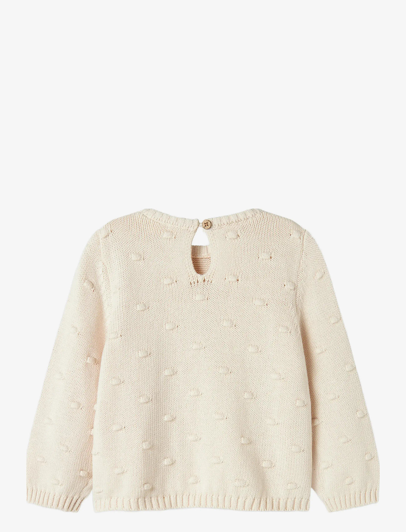 Lil'Atelier - NMNGABLE LS LOOSE KNIT LIL - pastel parchment - 2