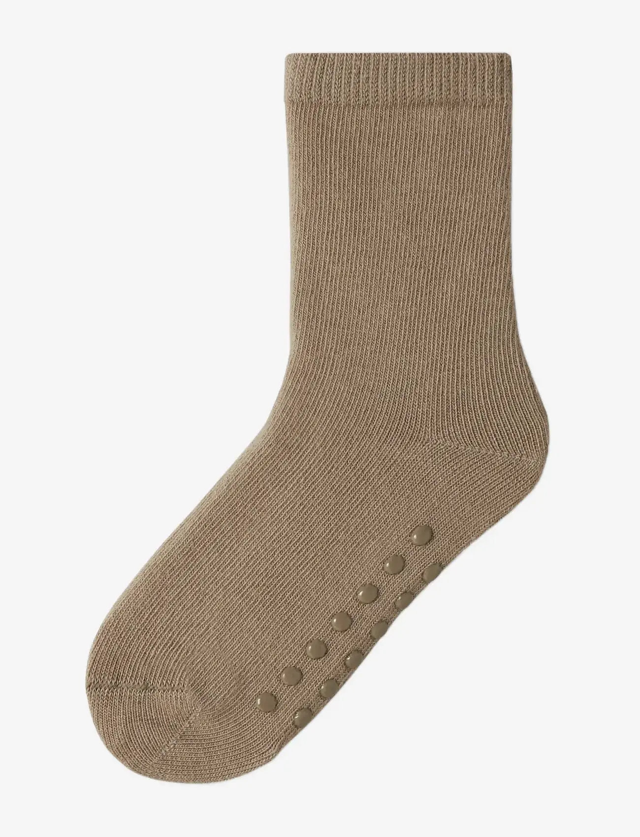 Lil'Atelier - NMNNATANJA SOCK LIL - anti-rutsch socken - sepia tint - 0
