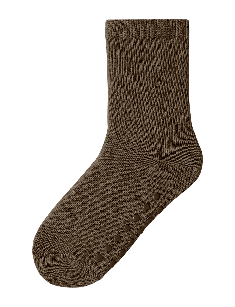 Lil'Atelier - NMNNATANJA SOCK LIL - anti-rutsch socken - teak - 1