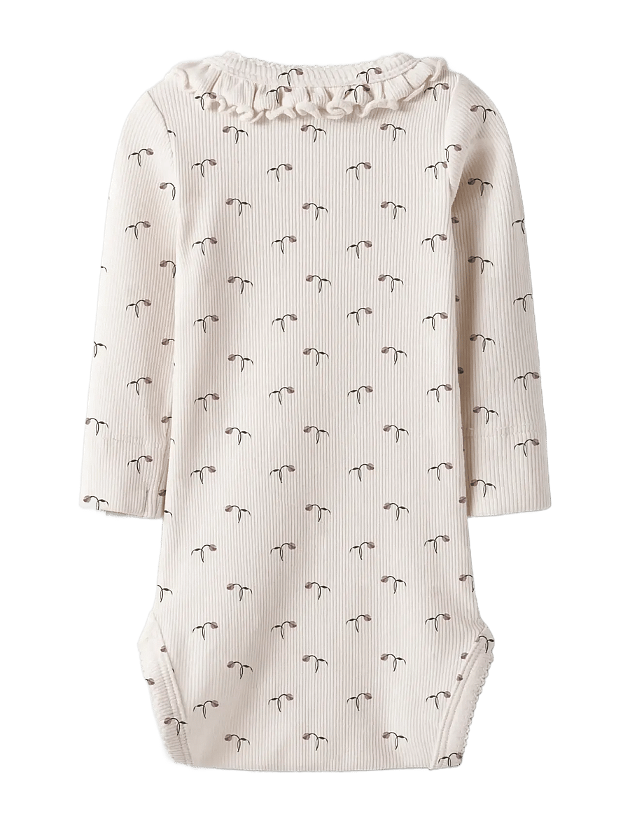 Lil'Atelier - NBFGAGO KIS LS SLIM BODY LIL - langærmede bodyer - almost mauve - 2