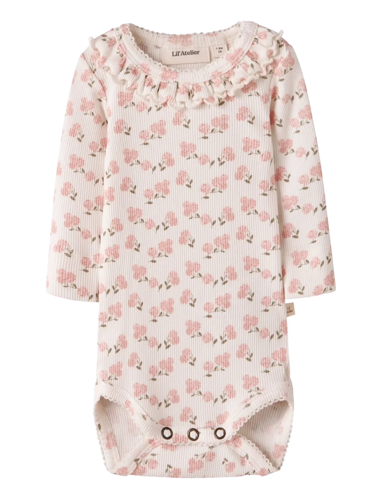 Lil'Atelier NBFGAGO KIS LS SLIM BODY LIL - Lil'Atelier - COCONUT MILK / pink/rose