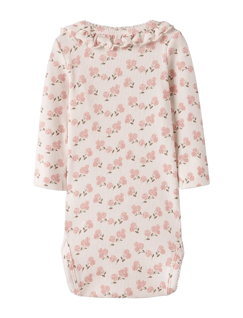 Lil'Atelier - NBFGAGO KIS LS SLIM BODY LIL - langærmede bodyer - coconut milk - 1