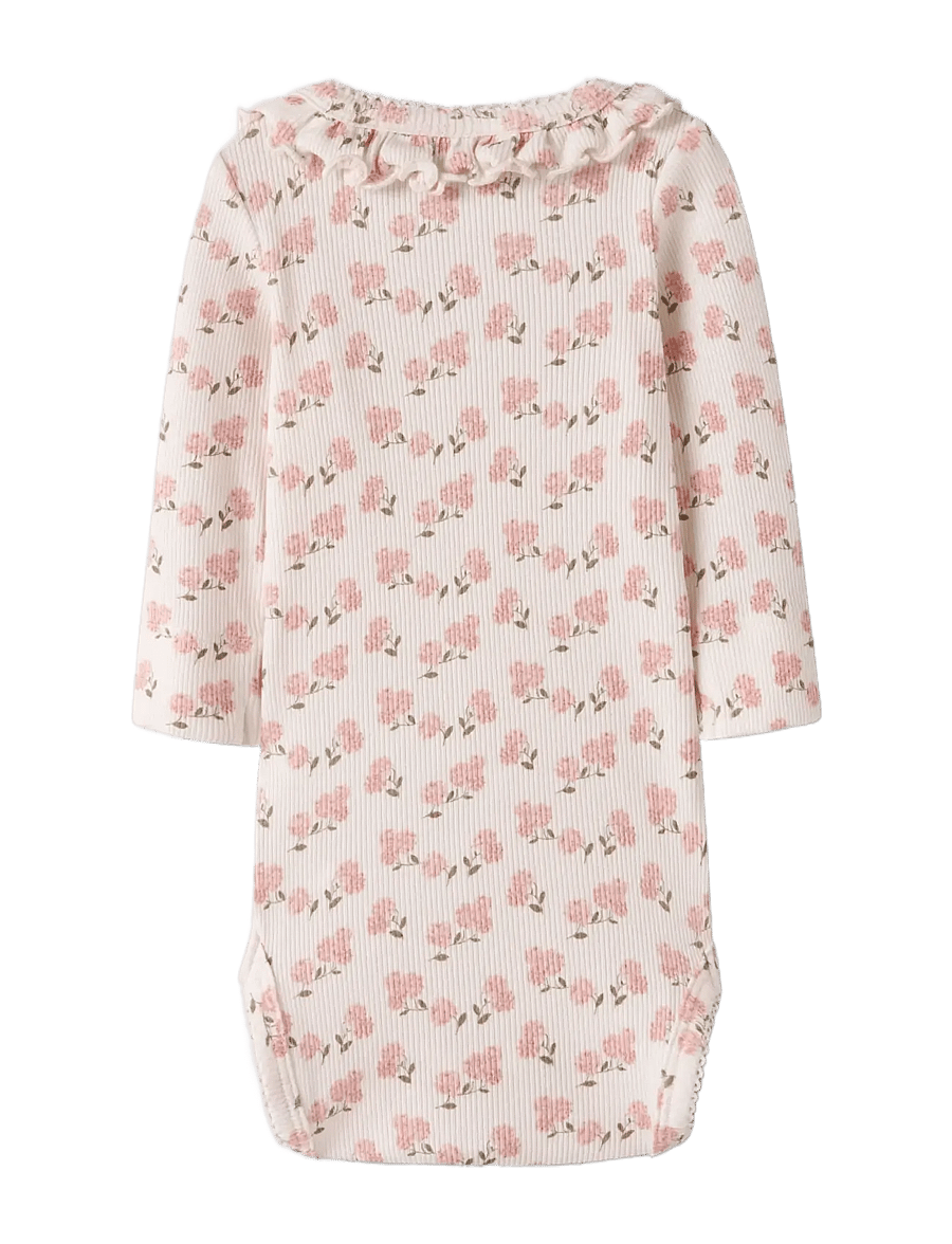 Lil'Atelier - NBFGAGO KIS LS SLIM BODY LIL - langærmede bodyer - coconut milk - 1