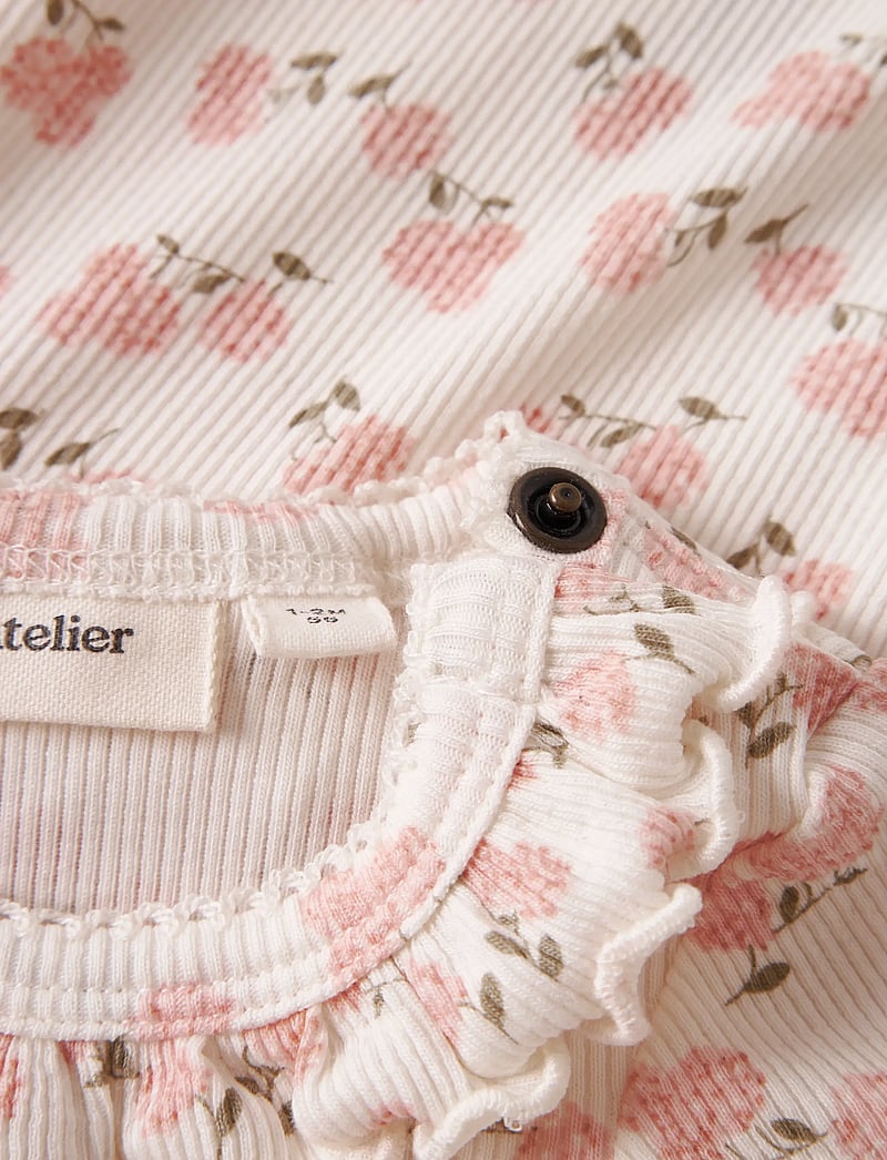 Lil'Atelier - NBFGAGO KIS LS SLIM BODY LIL - langærmede bodyer - coconut milk - 2