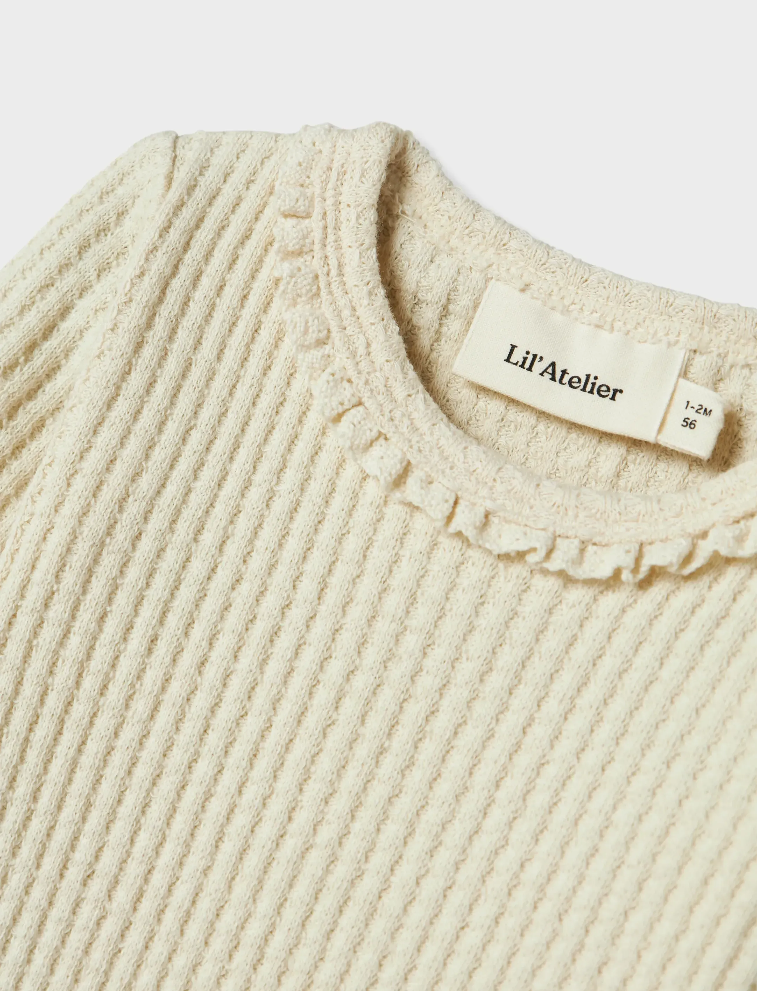Lil'Atelier - NBFOSANNE LS SLIM BODY LIL - turtledove - 5