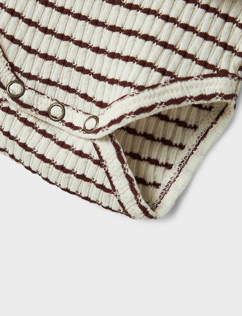 Lil'Atelier - NBFOSOPHIA LS BODY DRESS LIL - langärmelige babykleider - hot chocolate - 2