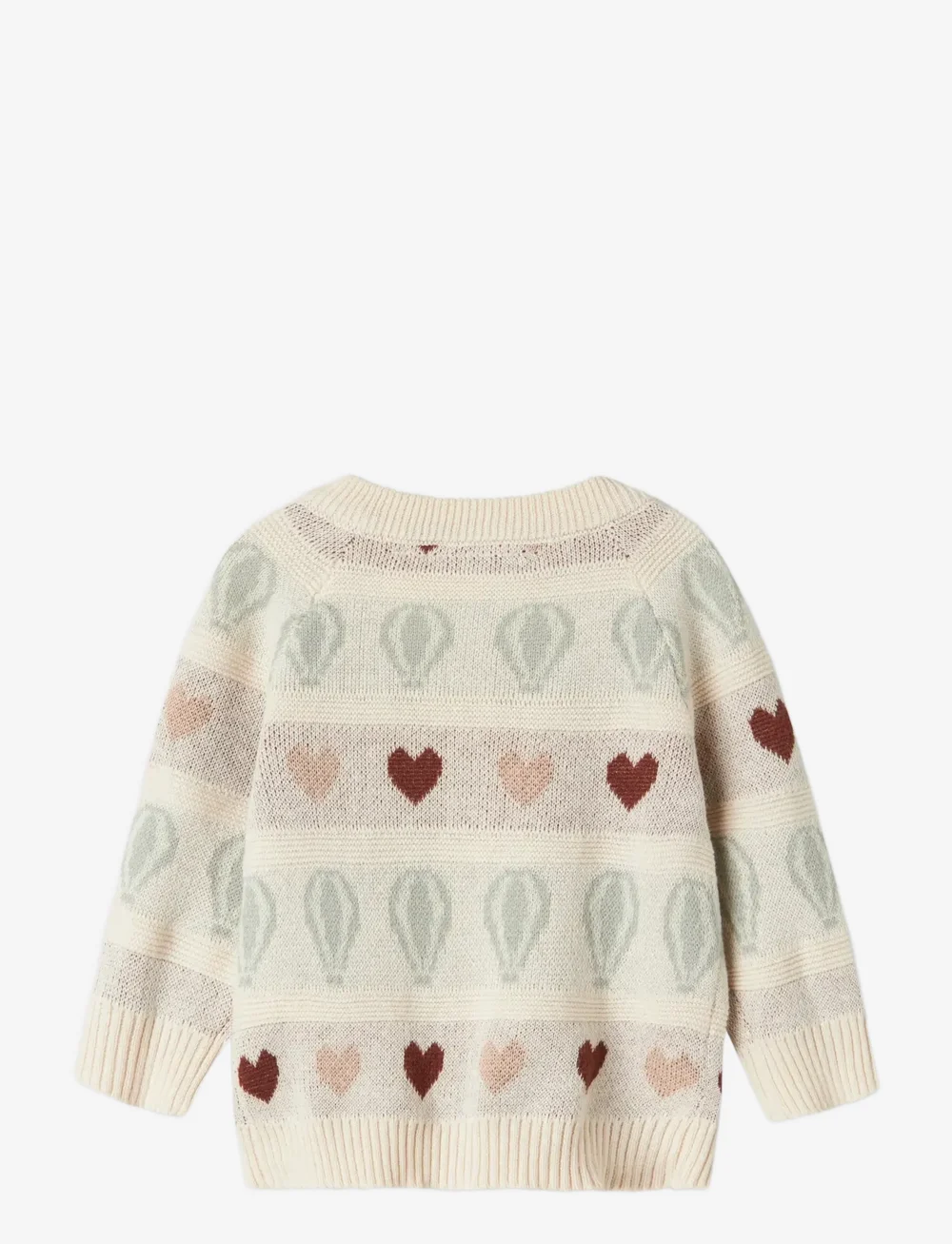 Lil'Atelier - NBFLAMAI KNY LS KNIT CARD LIL - cardigans - pastel parchment - 1
