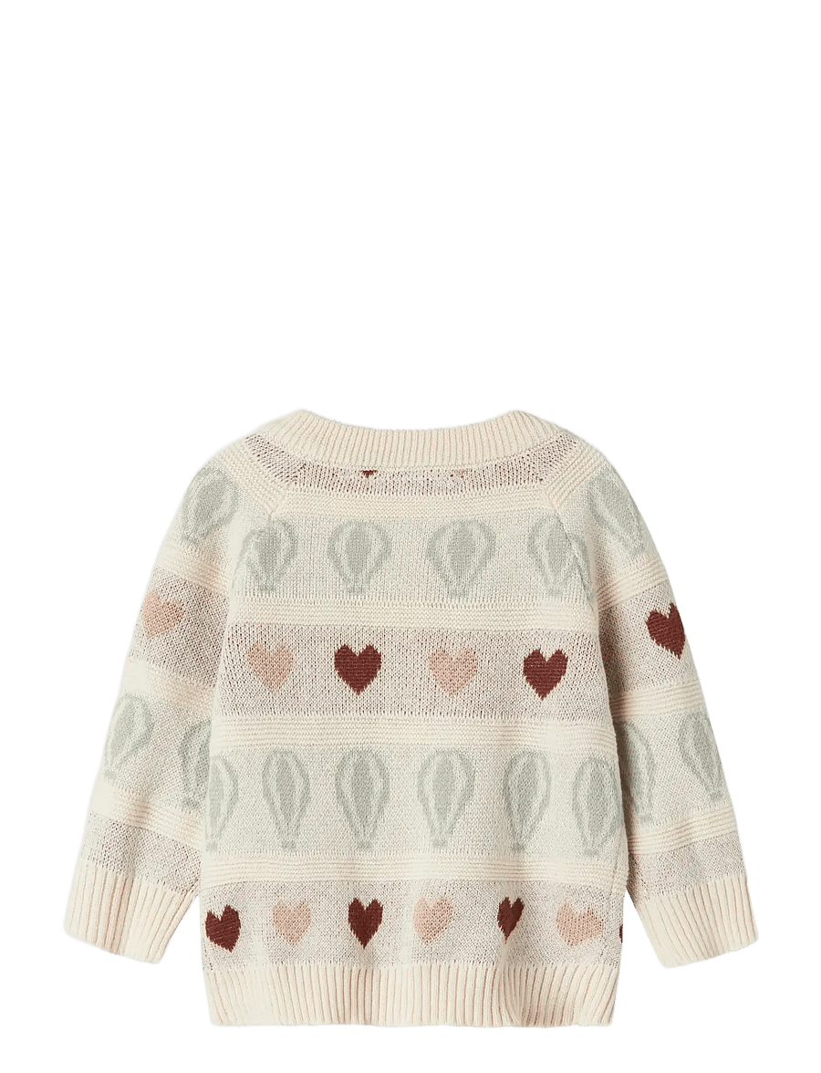 Lil'Atelier - NBFLAMAI KNY LS KNIT CARD LIL - susegamieji megztiniai - pastel parchment - 2