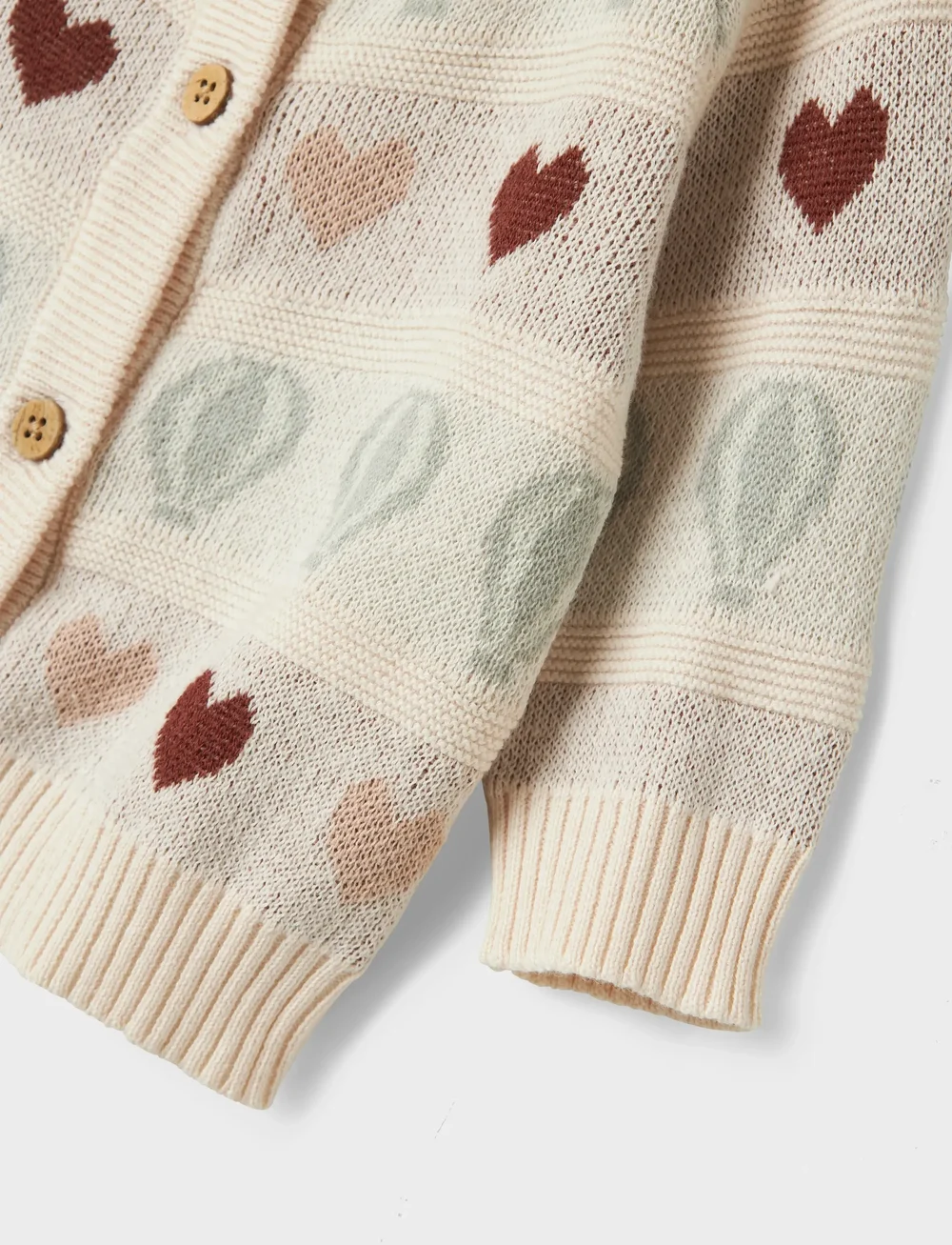 Lil'Atelier - NBFLAMAI KNY LS KNIT CARD LIL - cardigans - pastel parchment - 2