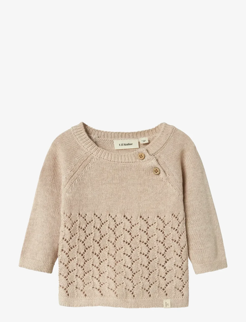 Lil'Atelier - NBFOLGA LS KNIT LIL - džemprid - pastel parchment - 0