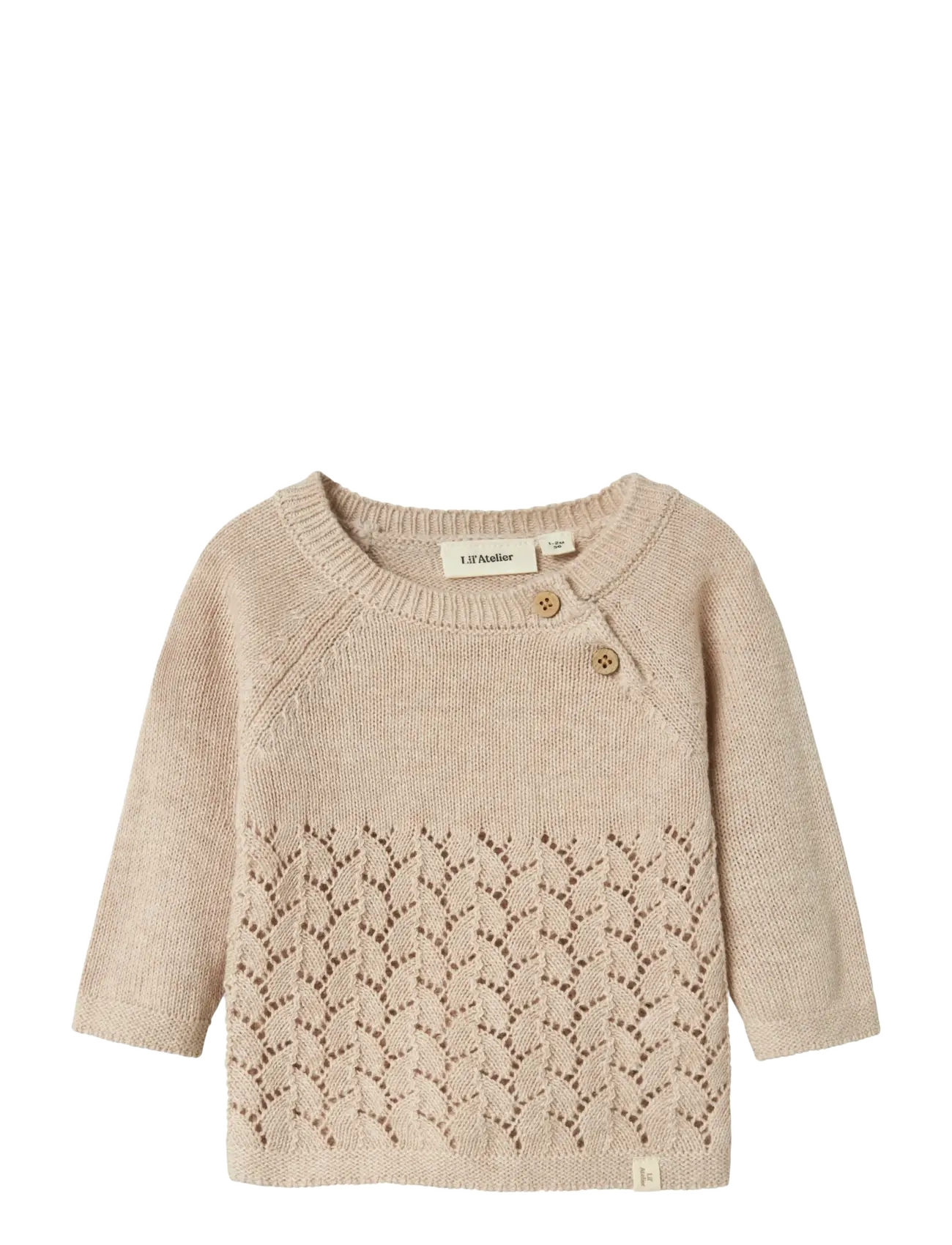 Lil'Atelier - NBFOLGA LS KNIT LIL - džemprid - pastel parchment - 1