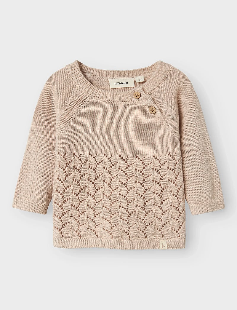 Lil'Atelier - NBFOLGA LS KNIT LIL - džemprid - pastel parchment - 0