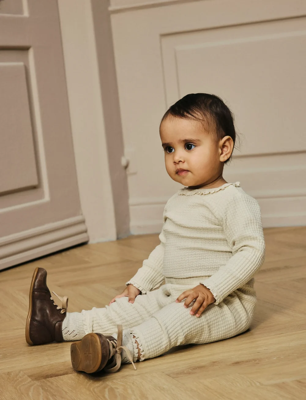 Lil'Atelier - NBFOSANNE LOOSE PANT LIL - babybyxor - turtledove - 0